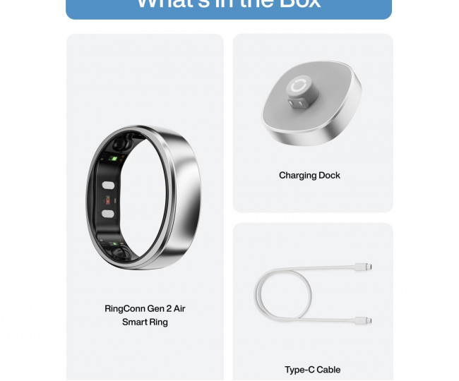 Розумне кільце RingConn Gen 2 Air Galaxy Sliver